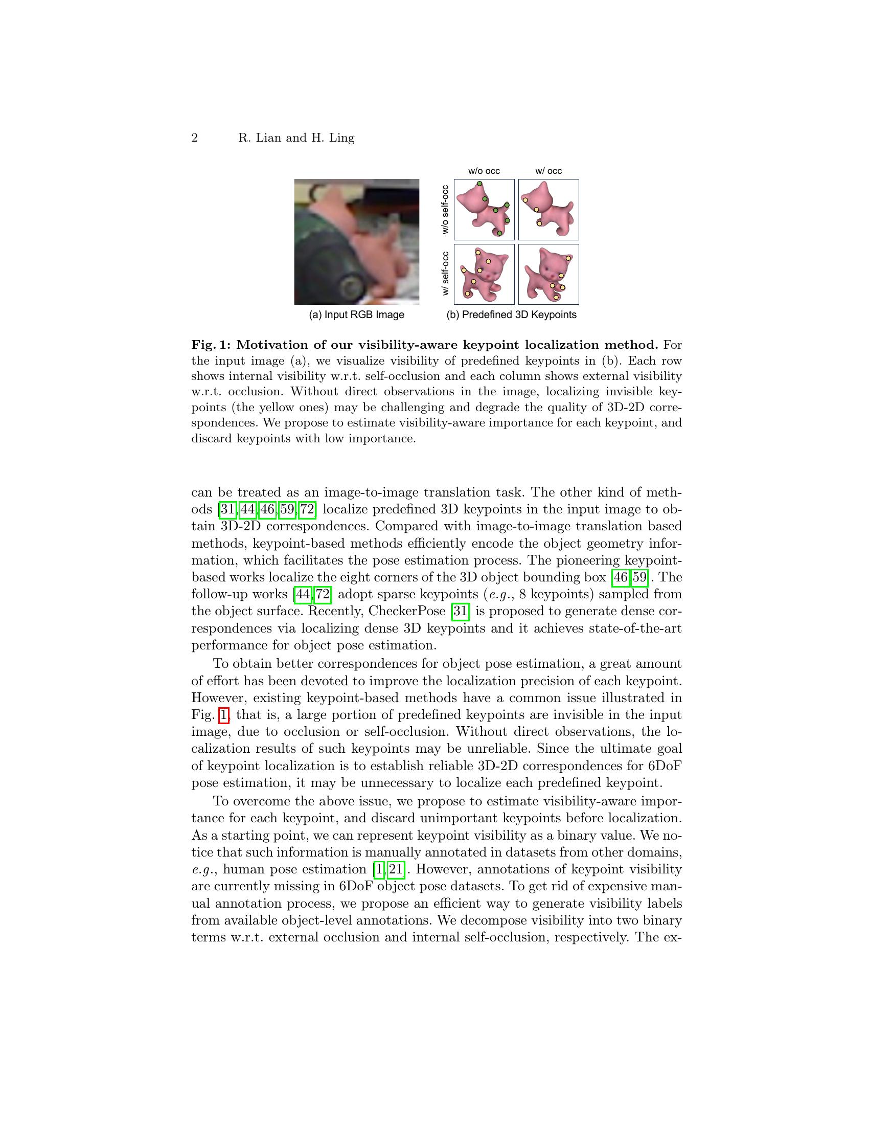 Visibility-Aware Keypoint Localization for 6DoF Object Pose Estimation ...