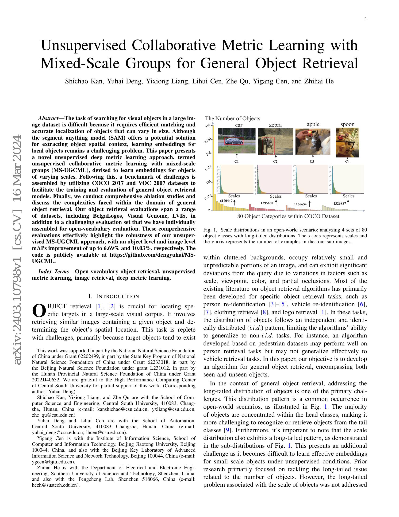 Unsupervised Collaborative Metric Learning with Mixed-Scale Groups for ...