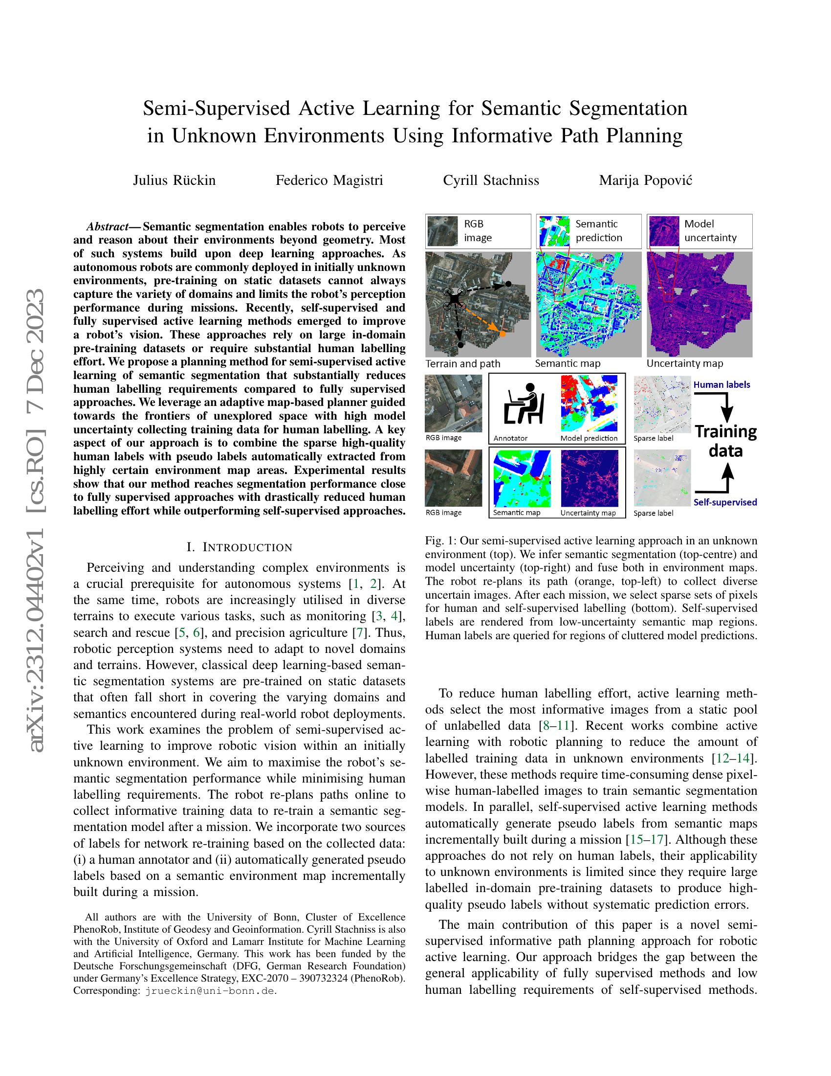 Semi-Supervised Active Learning for Semantic Segmentation in Unknown ...