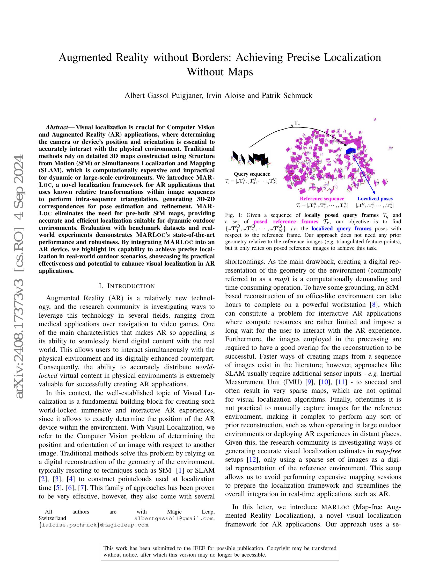 Augmented Reality without Borders: Achieving Precise Localization ...