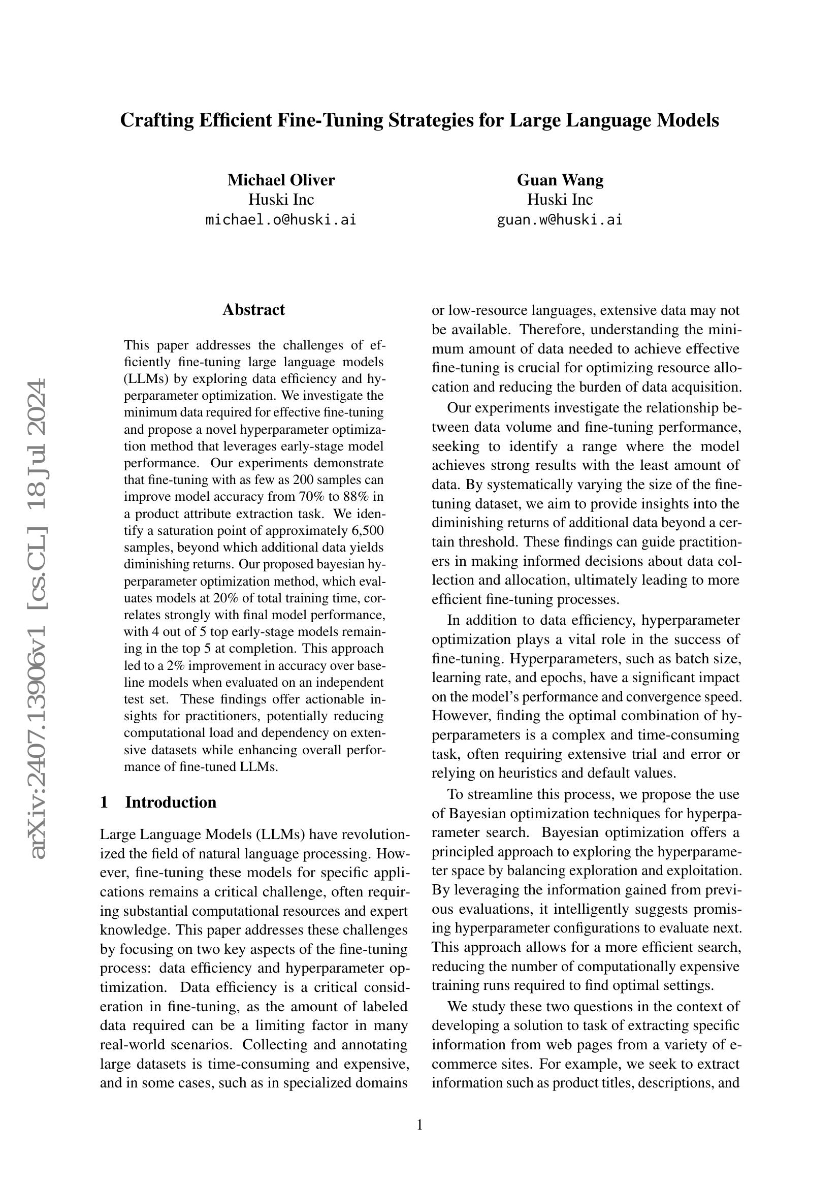 Crafting Efficient Fine-Tuning Strategies for Large Language Models - 智 ...