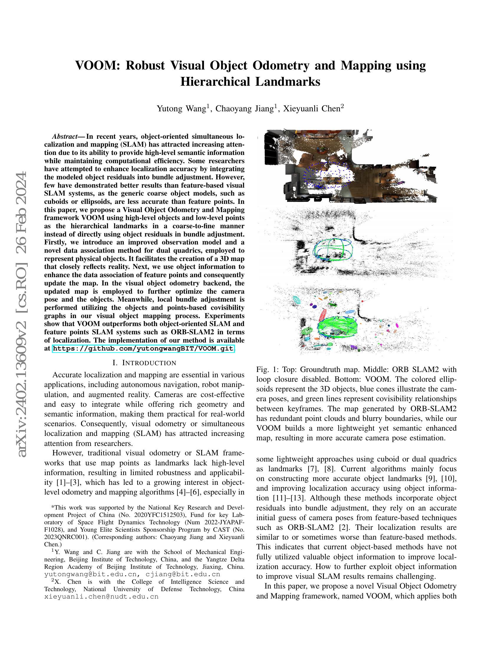 VOOM: Robust Visual Object Odometry and Mapping using Hierarchical ...