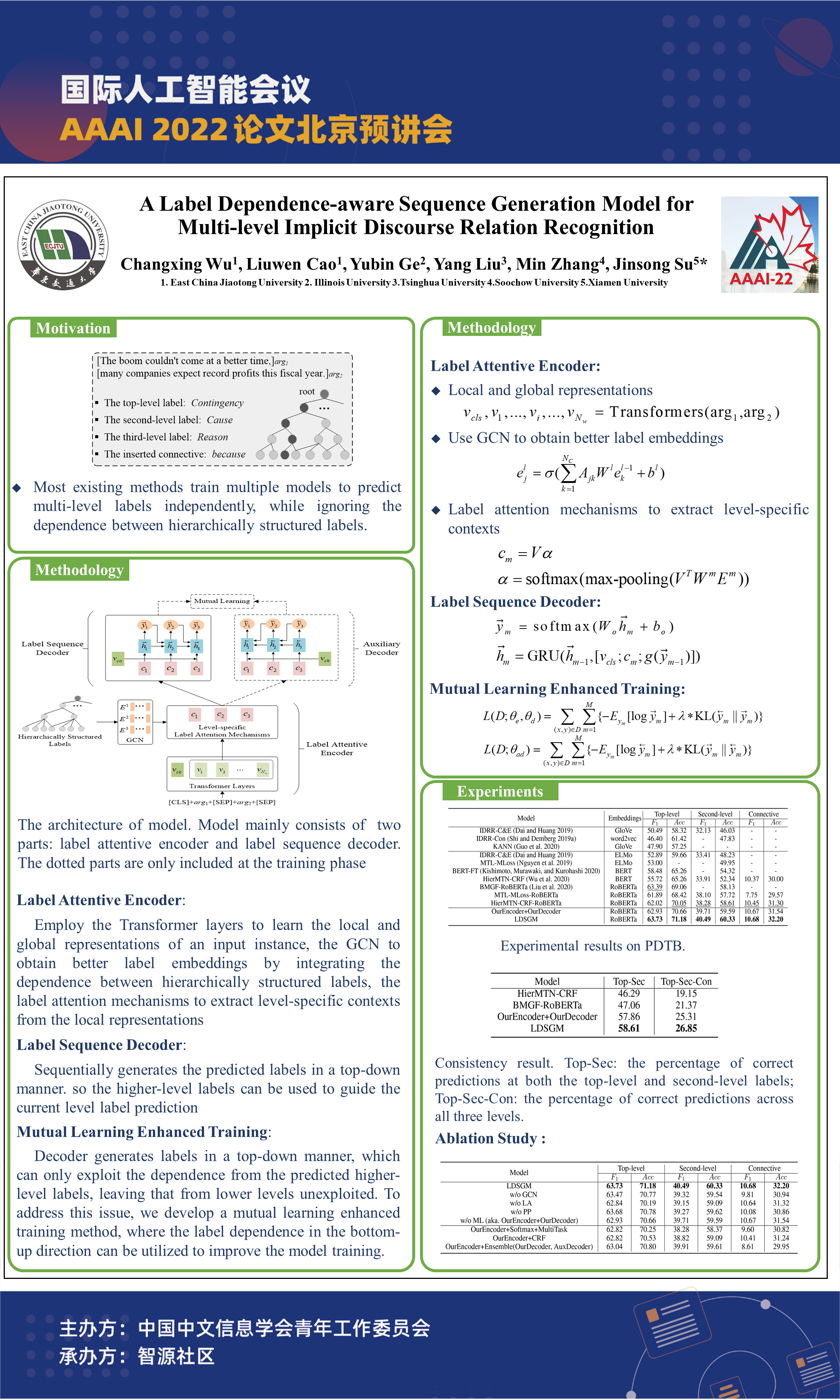 AAAI 2022 A Label Dependenceaware Sequence Generation Model for