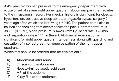 来自 MedQA-USMLE 的示例问题