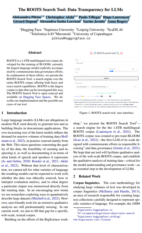 Hugging Face ROOTS LLM hugging-face-roots-llm
