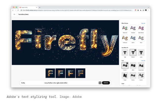 The Verge: Adobe宣布Firefly，一个创造性的生成性AI模型的 