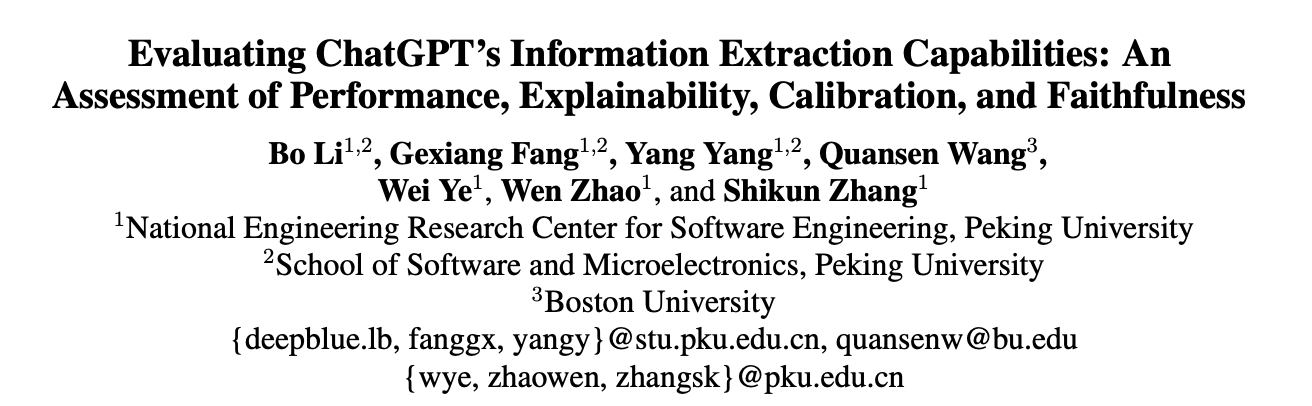 全面评估ChatGPT的信息抽取能力：性能、可解释性、校准和忠实度的评估