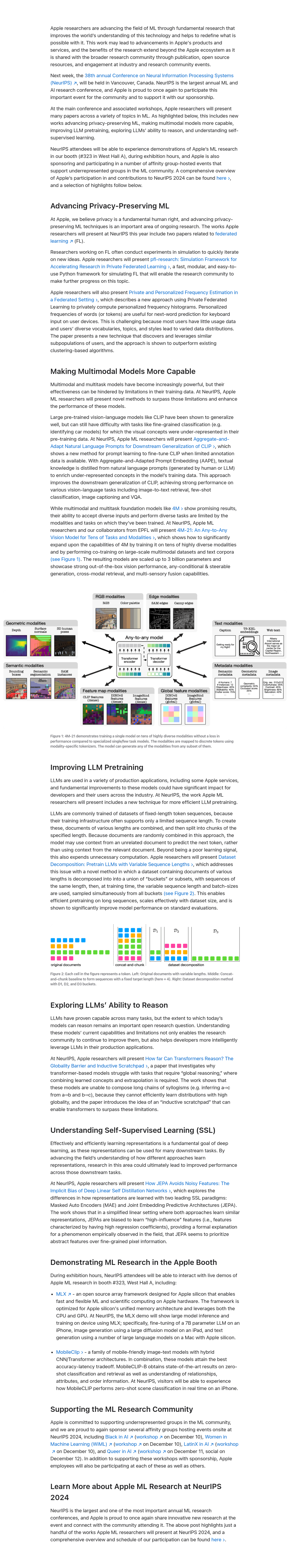 Apple Machine Learning Research at NeurIPS 2024 - 智源社区